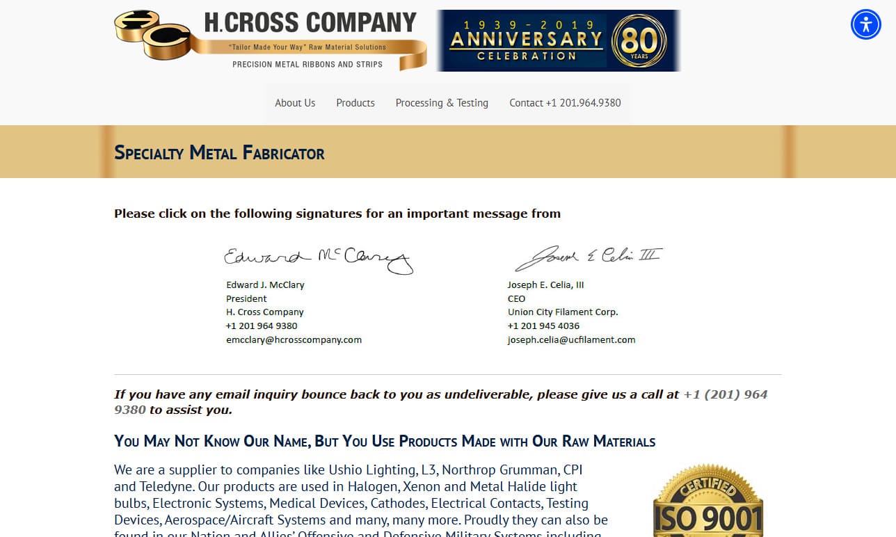 H. Cross Company